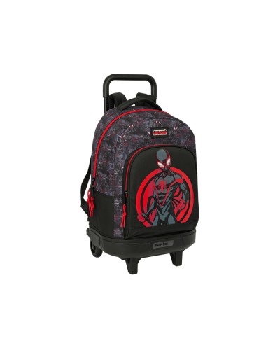 Mochila safta grande con ruedas compact extraible mickey miles morales 450x330x220 mm