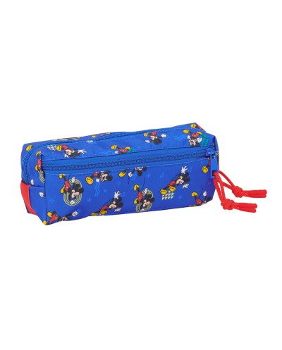 Bolso escolar portatodo safta triple pequeno con goma elastica mickey mouse today 85x220x60 mm