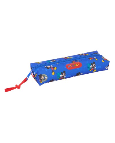 Bolso escolar portatodo safta rectangular con goma elastica mickey mouse today 40x220x70 mm