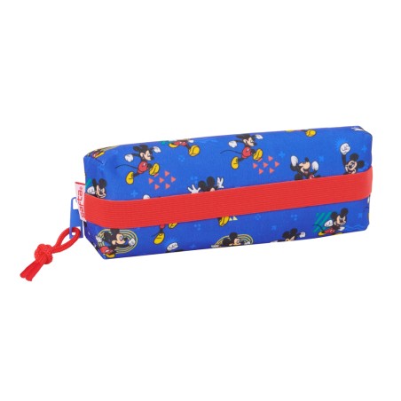 Bolso escolar portatodo safta rectangular con goma elastica mickey mouse today 40x220x70 mm