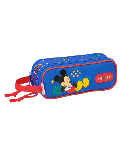 Bolso escolar portatodo safta doble mickey mouse today 80x210x60 mm