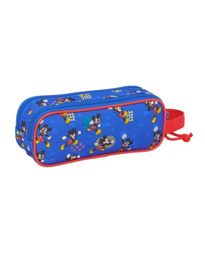 Bolso escolar portatodo safta doble mickey mouse today 80x210x60 mm