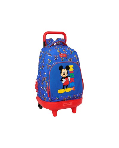 Mochila safta grande con ruedas compact extraible mickey mouse today 450x330x220 mm