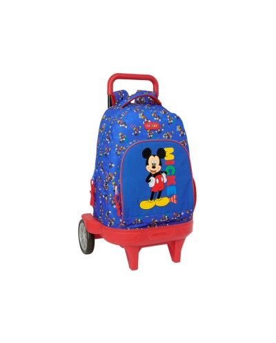 Mochila safta grande con ruedas compact evolution extraible mickey mouse today 450x330x220 mm