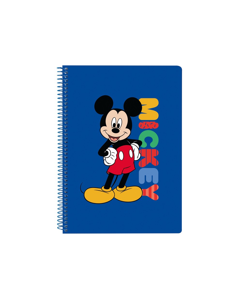 Cuaderno espiral safta cuarto 80h 60gr cuadro 4 mm tapa extradura mickey mouse today