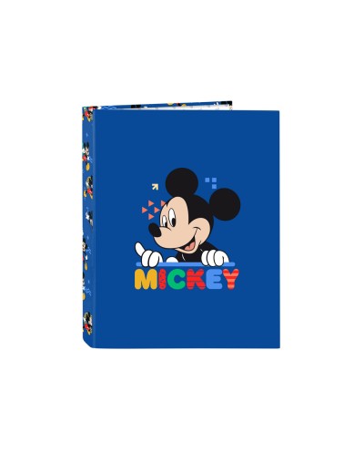 Carpeta carton folio 4 anillas mixtas safta mickey mouse today