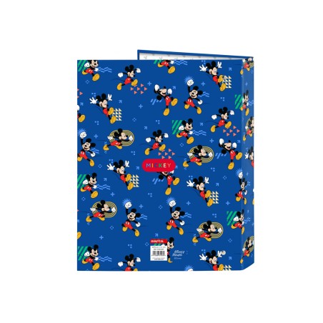 Carpeta carton folio 4 anillas mixtas safta mickey mouse today