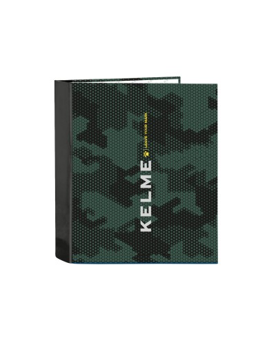 Carpeta carton folio 4 anillas safta lomo ancho kelme camo