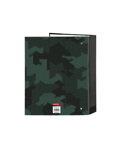 Carpeta carton folio 4 anillas safta lomo ancho kelme camo