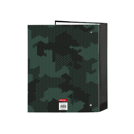 Carpeta carton folio 4 anillas safta lomo ancho kelme camo