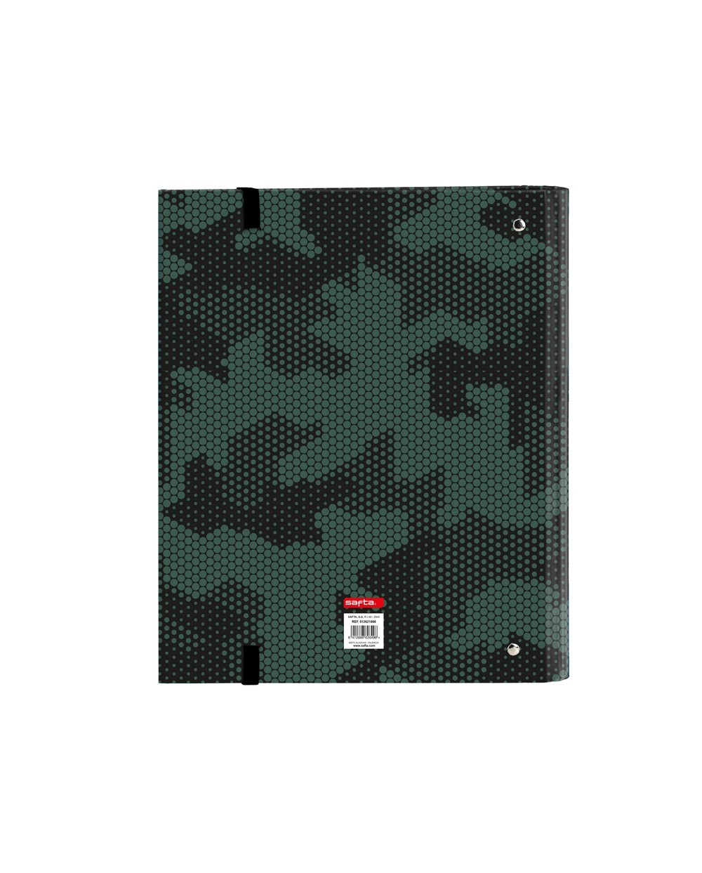 Carpeta con recambio safta din a4 cuadro 5 mm con goma y separadores kelme camo