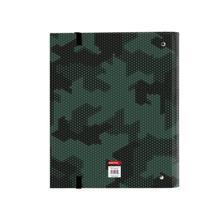 Carpeta con recambio safta din a4 cuadro 5 mm con goma y separadores kelme camo