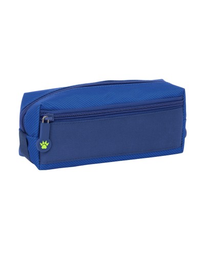 Bolso escolar portatodo safta triple pequeno con goma elastica kelme blue 85x220x60 mm