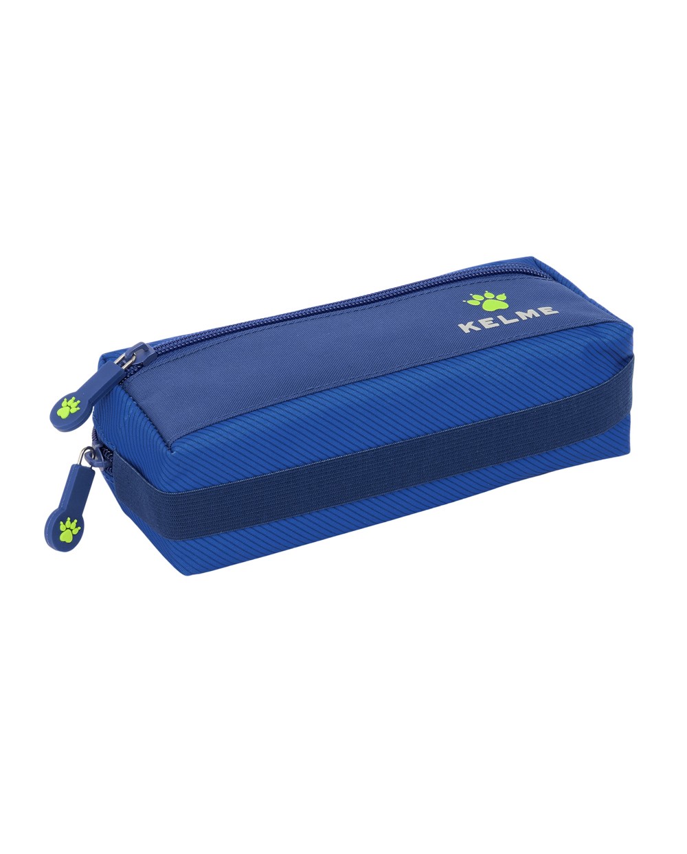 Bolso escolar portatodo safta triple pequeno con goma elastica kelme blue 85x220x60 mm