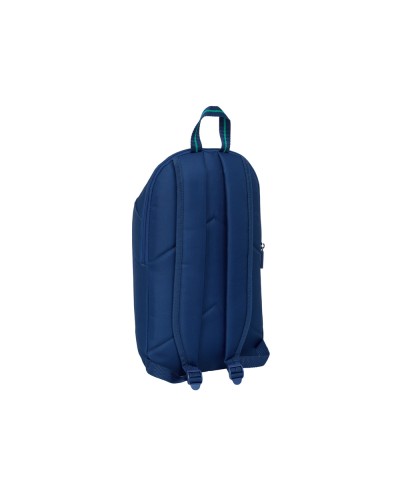 Mochila safta mini con cremallera vertical kappa marino 390x220x100 mm