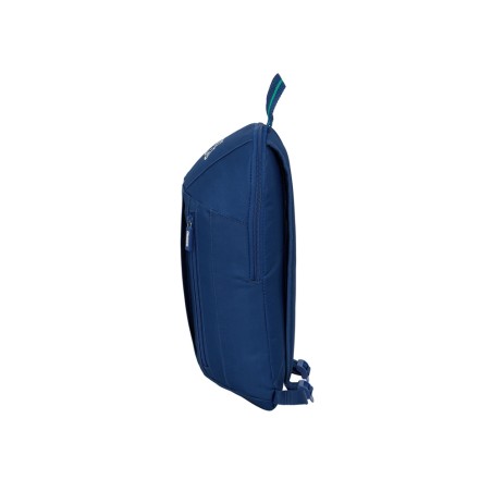 Mochila safta mini con cremallera vertical kappa marino 390x220x100 mm