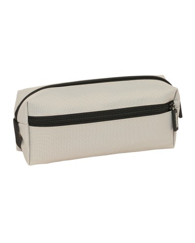 Bolso escolar portatodo safta triple pequeno con goma elastica kappa grey 85x220x60 mm