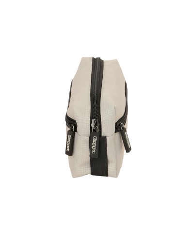 Bolso escolar portatodo safta triple pequeno con goma elastica kappa grey 85x220x60 mm