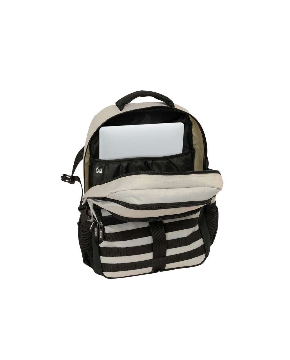 Mochila safta cross doble kappa grey 460x340x150 mm