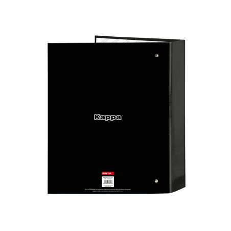 Carpeta carton folio 4 anillas safta lomo ancho kappa grey