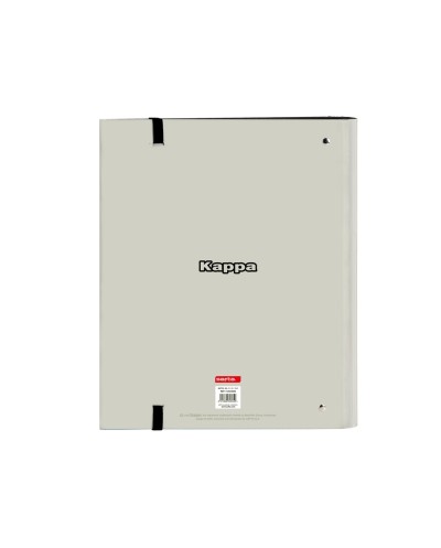 Carpeta con recambio safta din a4 cuadro 5 mm con goma y separadores kappa grey