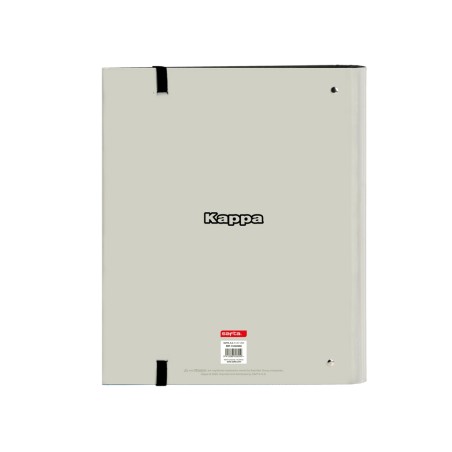 Carpeta con recambio safta din a4 cuadro 5 mm con goma y separadores kappa grey