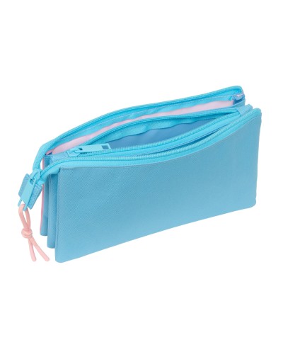 Bolso escolar portatodo safta triple cremallera jessie 120x220x30 mm