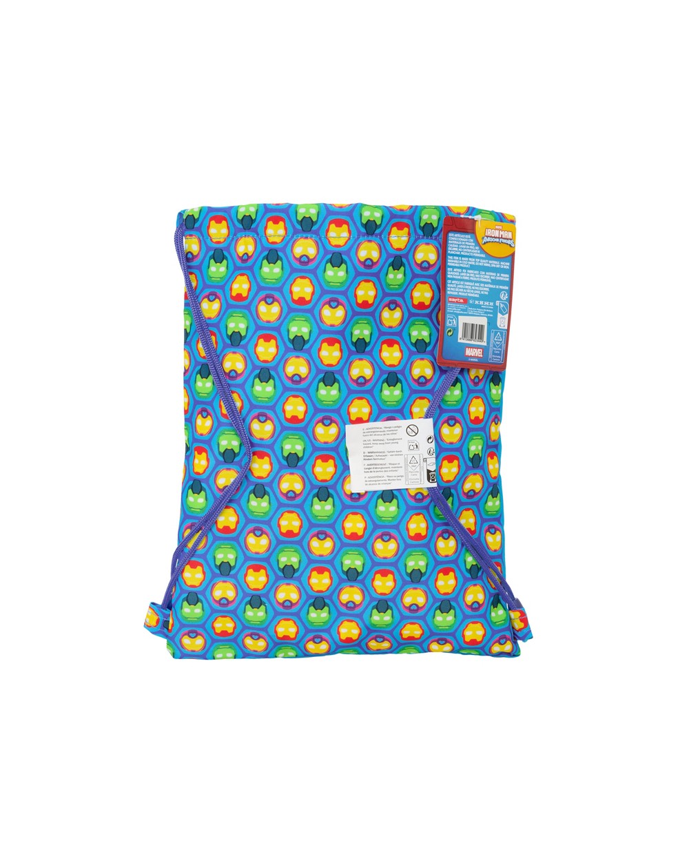 Saco plano safta junior iron man 340x260x10 mm