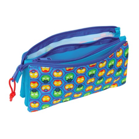 Bolso escolar portatodo safta triple iron man 120x220x30 mm