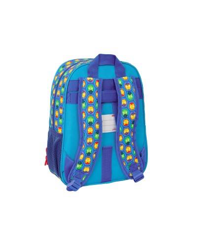 Mochila safta infantil con bolsillos adaptable a carro iron man 340x260x110 mm