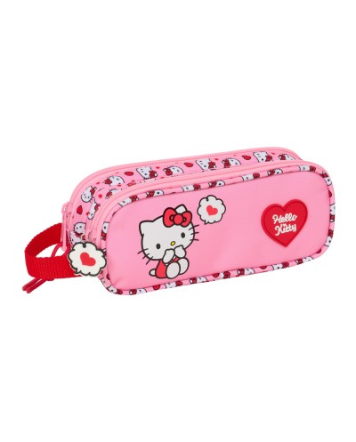 Bolso escolar portatodo safta doble hello kitty 80x210x60 mm