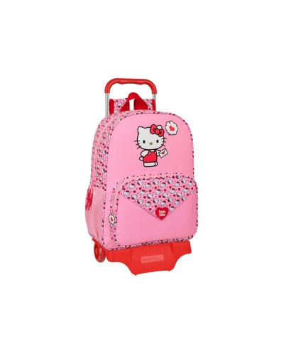Mochila 185 safta con carro 705 hello kitty 340x260x110 mm