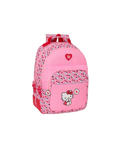 Mochila safta doble con cantoneras adaptable a carro hello kitty 420x320x150 mm