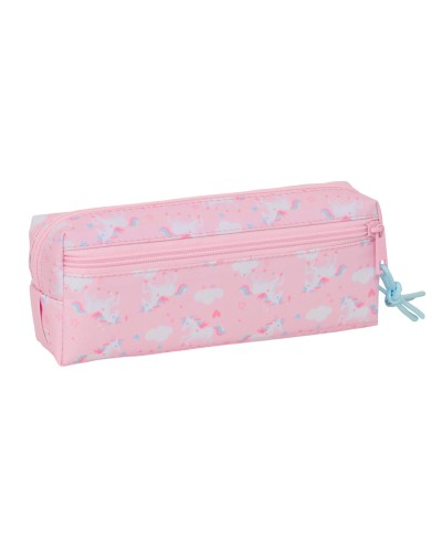 Bolso escolar portatodo safta triple pequeno con goma elastica glowlab kids 85x220x60 mm