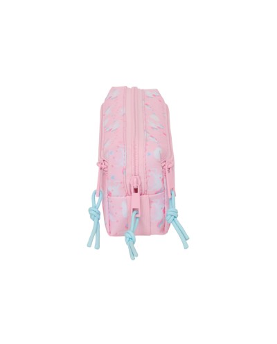 Bolso escolar portatodo safta triple pequeno con goma elastica glowlab kids 85x220x60 mm