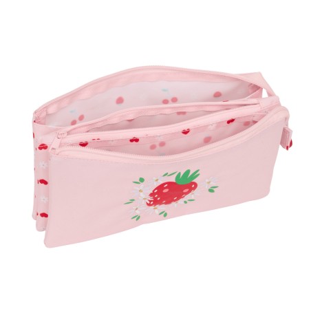 Bolso escolar portatodo safta triple glowlab frutitas 120x220x30 mm