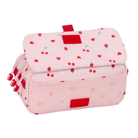 Bolso escolar portatodo safta triple bag glowlab frutitas 100x215x80 mm