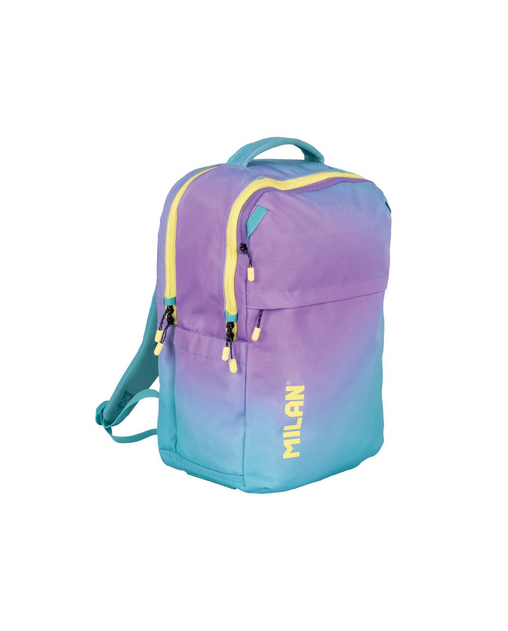 Mochila milan coleccion sunset 5 cremalleras 25 l turquesa 454x280x200 mm