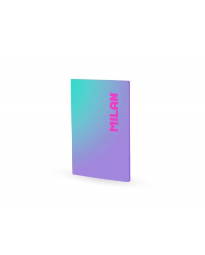Libreta encolada milan coleccion sunset din a4 48 hojas 95 gr cuadricula 5mm lila