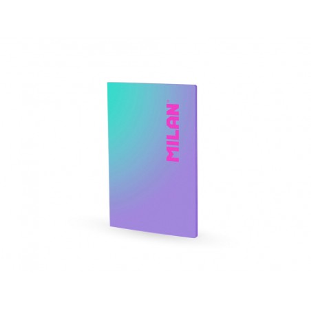 Libreta encolada milan coleccion sunset din a4 48 hojas 95 gr cuadricula 5mm lila