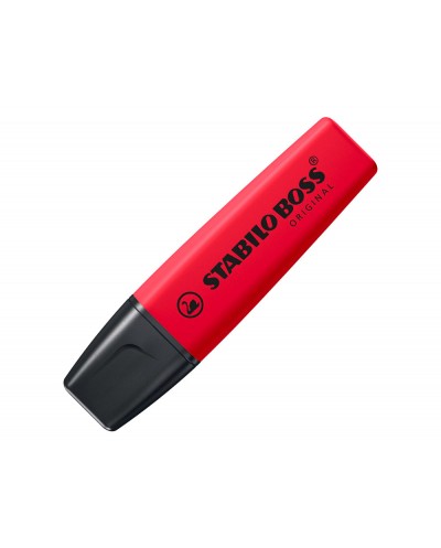 Rotulador stabilo boss fluorescente 70 rojo real