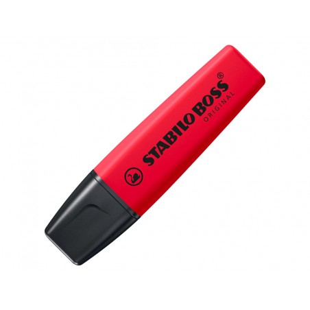 Rotulador stabilo boss fluorescente 70 rojo real