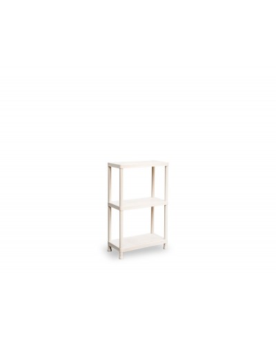 Estanteria apilable plasticforte stack reciclado 3 baldas peso maximo 25 kg color beige 600x300x950 mm