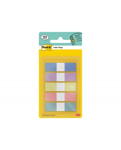 Banderitas separadoras dispensador post it index flags 683 5 pastelo 119x432 mm pack de 20 unidades x 5