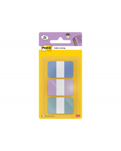Banderitas separadoras rigidas dispensador post it index strong 686 3 coast 254x381 mm pack de 36