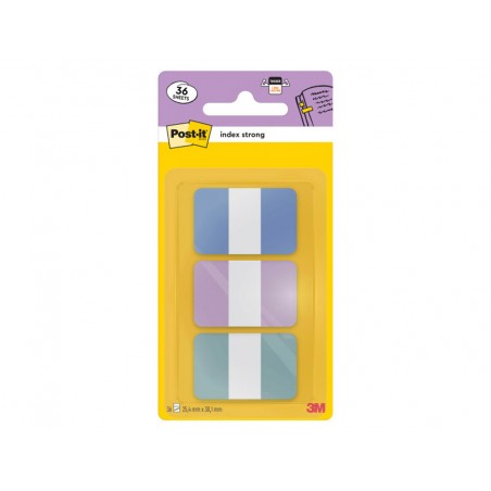 Banderitas separadoras rigidas dispensador post it index strong 686 3 coast 254x381 mm pack de 36