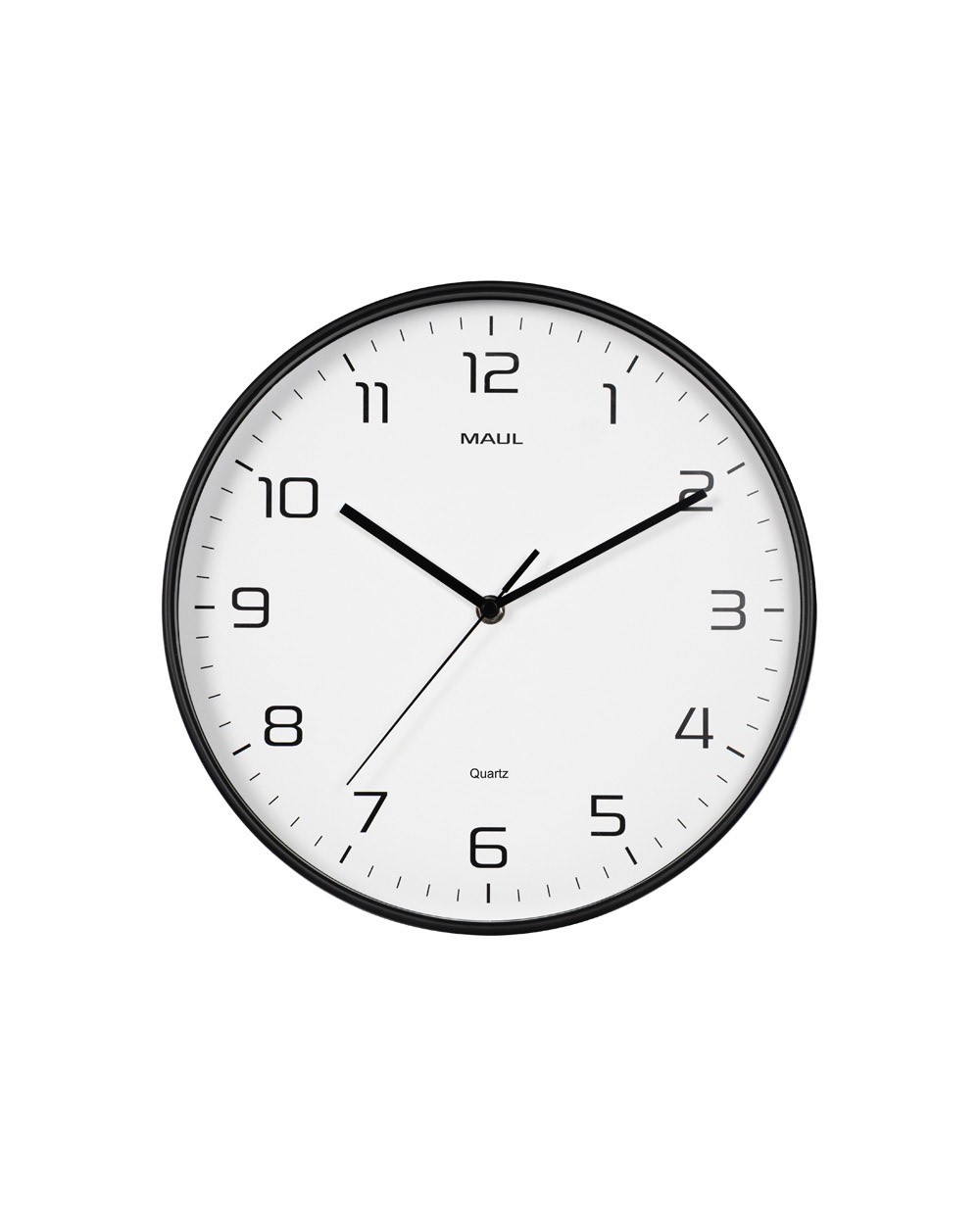 Reloj maul drip de pared redondo 30 cm diametro cuarzo marco negro