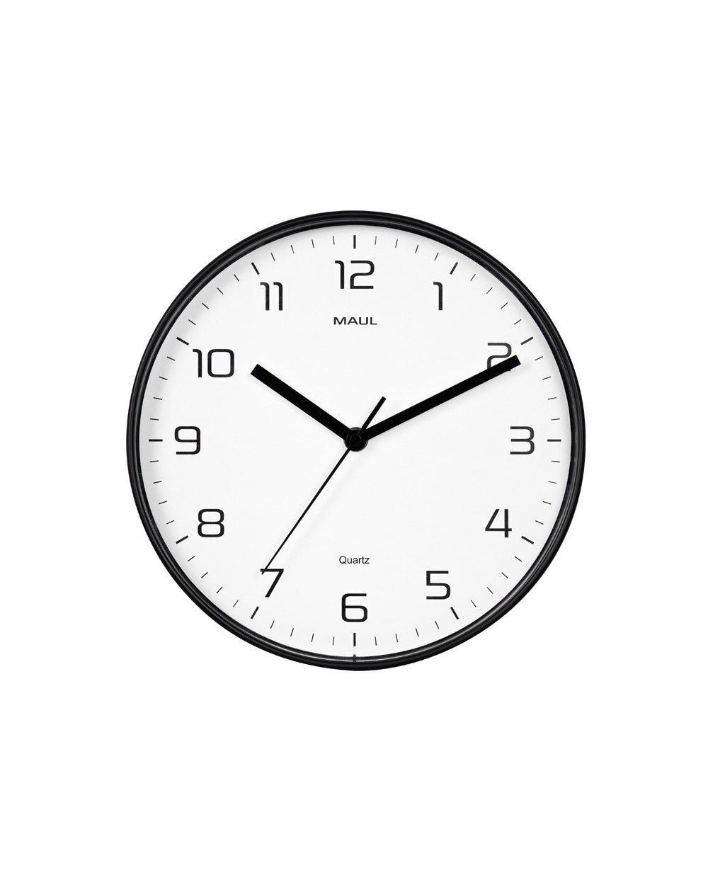 Reloj maul drip de pared redondo 25 cm diametro cuarzo marco negro