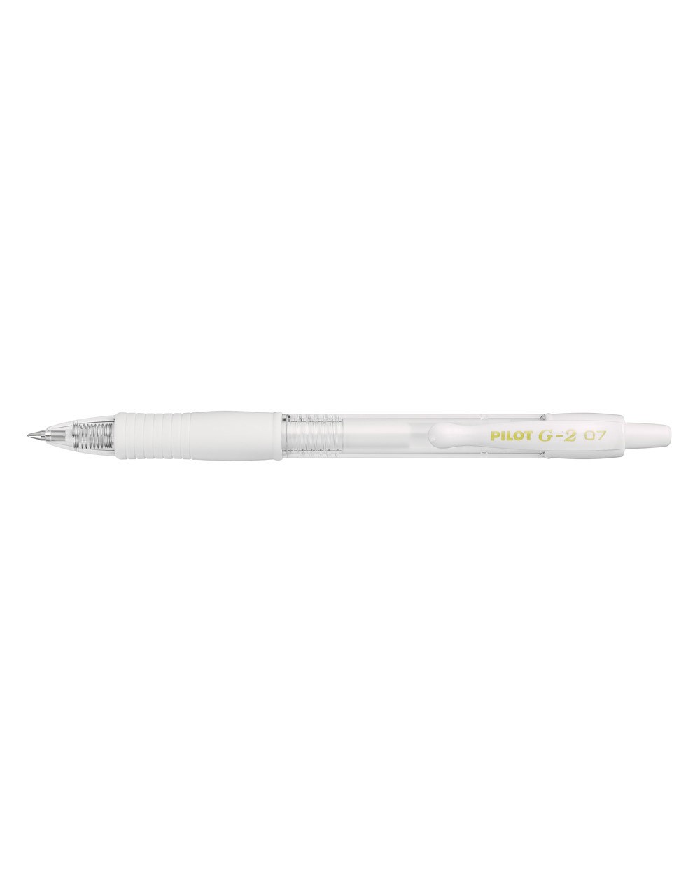 Boligrafo pilot g 2 blanco pastel tinta gel retractil sujecion de caucho