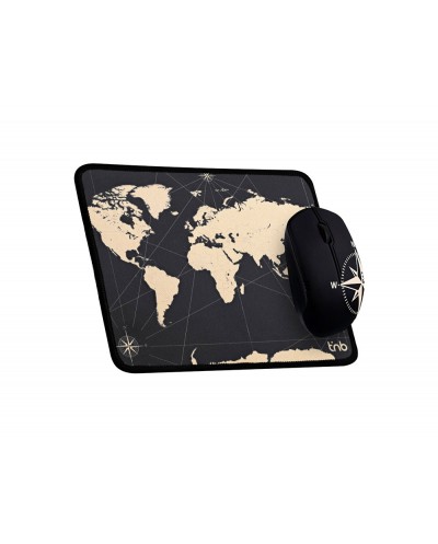 Alfombrilla de raton raton inalambrico tnb travel optico 1600 dpi